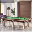 健伦（JEEANLEAN）台球桌 标准成人家用 大圆腿桌球台 大圆腿金色 标准款