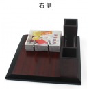 2019年木质仿红木台历架 365天小知识记事日历芯简约笔筒摆件
