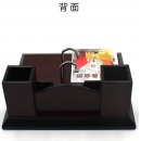 2019年木质仿红木台历架 365天小知识记事日历芯简约笔筒摆件