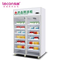 乐创（lecon）商用医药药品柜 双门800升 铝合金门药房药品展示柜 LC-J-YG01