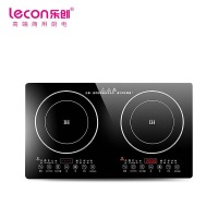 乐创 (lecon)商用电磁炉 双头双灶电磁灶双眼镶入式炉 LC-J-SCZ01