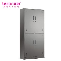 乐创（lecon）商用不锈钢四门更衣柜 LC-J-GYG04