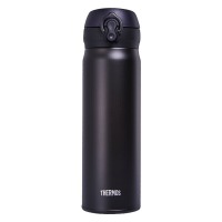 膳魔师(THERMOS) 保温杯保冷杯磨砂黑500ml 旅行便携不锈钢车载水杯学生杯子生日